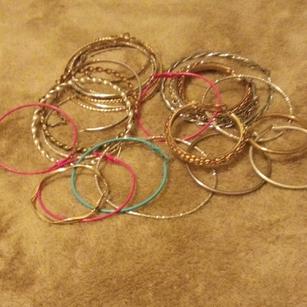 Chic Multicolor Bangle Earring Sets